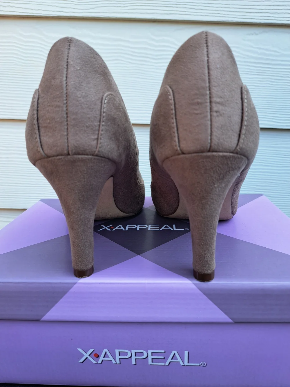 X-Appeal Women's Taupe Suede Classic Pumps